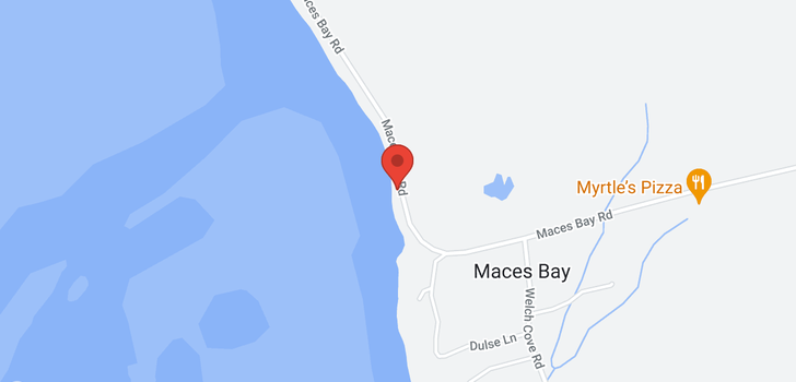 map of 375 Maces Bay Road
